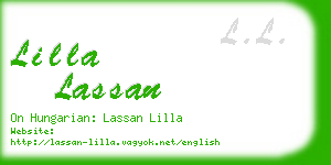 lilla lassan business card